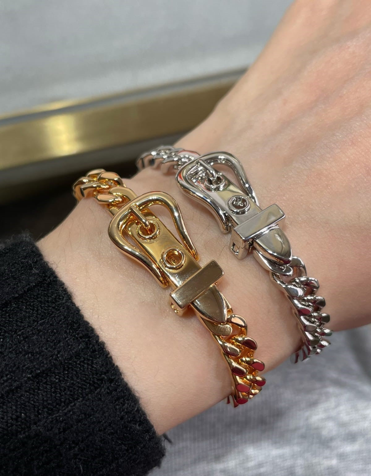 [⭐JeweliWhal jewelrys]سوار سلسلة HM