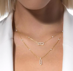 [⭐JeweliWhal] MS Double-Circle Full-Diamond Necklace
