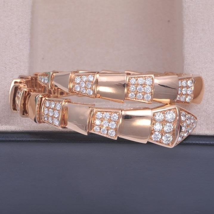 [⭐JeweliWhal]SERPENTI BRACELET PINK GOLD DIAMOND
