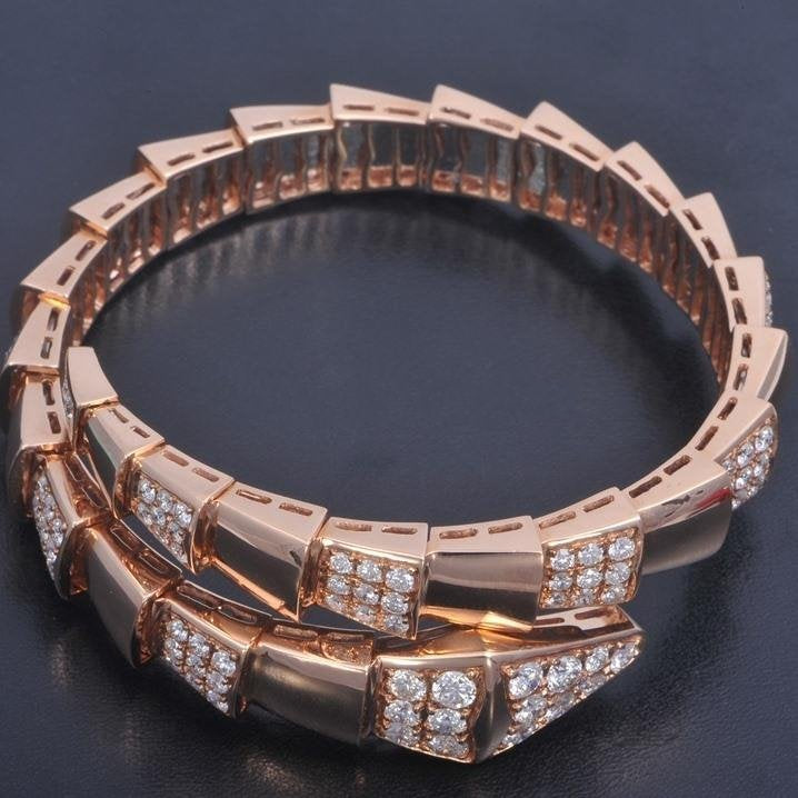 [⭐JeweliWhal]SERPENTI BRACELET PINK GOLD DIAMOND