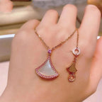 [⭐JeweliWhal]DREAM NECKLACE MOP DIAMOND PINK