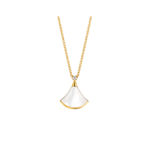 [⭐JeweliWhal]DREAM NECKLACE WHITE MOP GOLD 1 DIAMOND