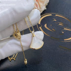 [⭐JeweliWhal]DREAM NECKLACE WHITE MOP GOLD 1 DIAMOND
