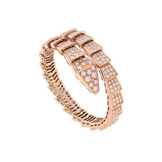 [⭐JeweliWhal]SERPENTI BRACELET 8MM PINK GOLD DIAMOND