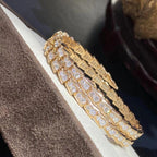[⭐JeweliWhal]SERPENTI BRACELET GOLD DIAMOND DOUBLE ROW