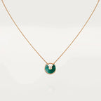 [⭐JeweliWhal]AMULETTE ROSE GOLD MALACHITE NECKLACE