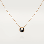 [⭐JeweliWhal]AMULETTE ROSE GOLD ONYX NECKLACE