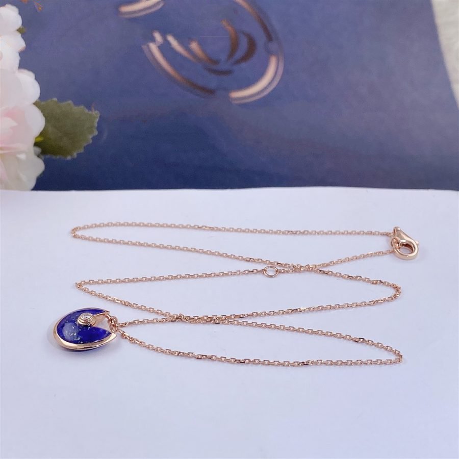 [⭐JeweliWhal]AMULETTE ROSE GOLD AGATE NECKLACE