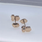 [⭐JeweliWhal]BEE LOVE PINK GOLD DIAMOND EARRINGS