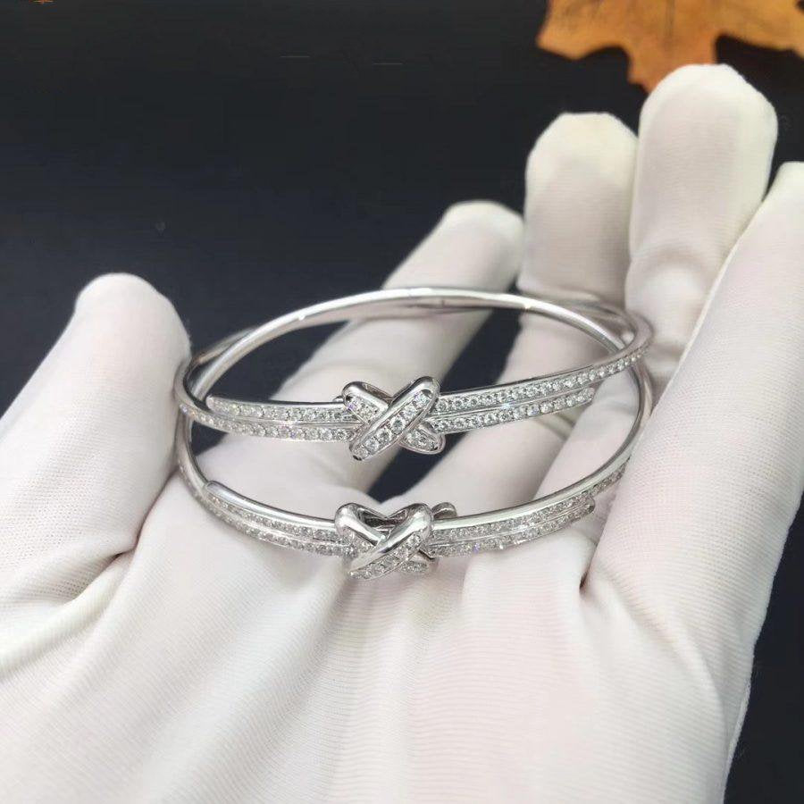 [⭐JeweliWhal]JEUX DE BRACELET DIAMONDS SILVER