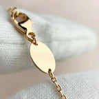 [⭐JeweliWhal]マラカイト ピンクゴールド ダイヤモンド ブレスレット