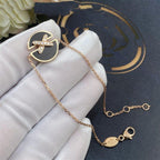 [⭐JeweliWhal]オニキス ピンクゴールド ダイヤモンド ブレスレット