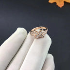 [⭐JeweliWhal]JEUX DE RING PINK GOLD DIAMOND