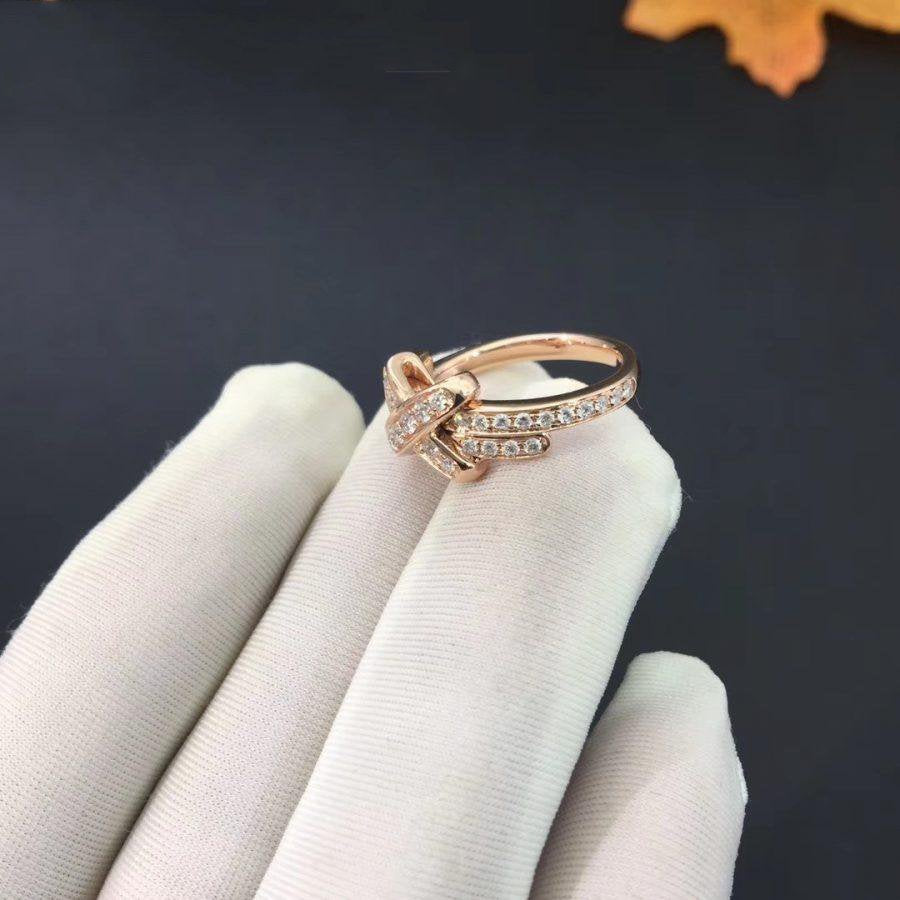 [⭐JeweliWhal]JEUX DE RING PINK GOLD DIAMOND