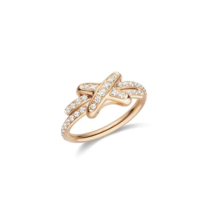 [⭐JeweliWhal]JEUX DE RING PINK GOLD DIAMOND