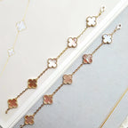 [⭐JeweliWhal] CLOVER 5 MOTIFS  PINK MOP BRACELET COLLECTION