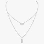 [⭐JeweliWhal]MOVE 2 ROW DIAMOND NECKLACE