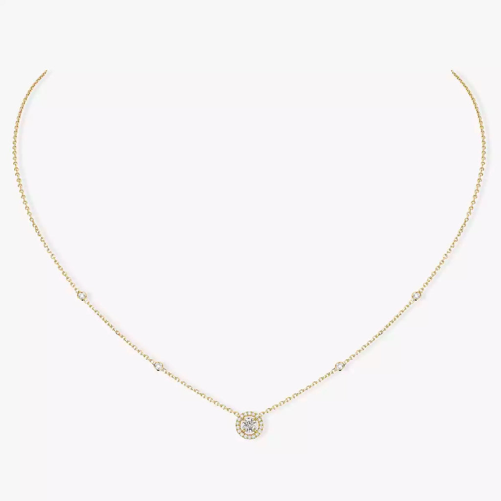 [⭐JeweliWhal]Diamond Necklace 0,20ct Brilliant Shape Joy