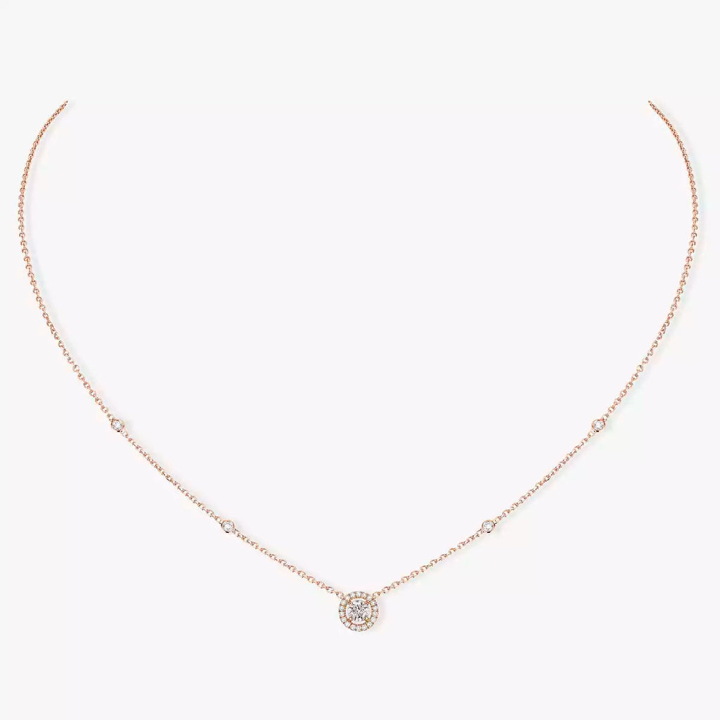 [⭐JeweliWhal]Diamond Necklace 0,20ct Brilliant Shape Joy