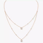 [⭐JeweliWhal]Diamond Necklace My Twin 2 Rows