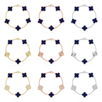 [⭐JeweliWhal] مجموعة سوار CLOVER 5 MOTIF LAPIS LAZULI