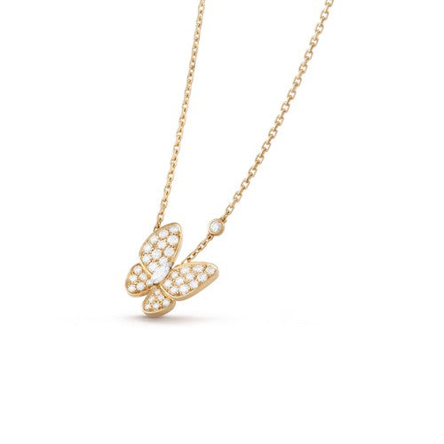 [⭐JeweliWhal]BUTTERFLY DIAMOND NECKLACE