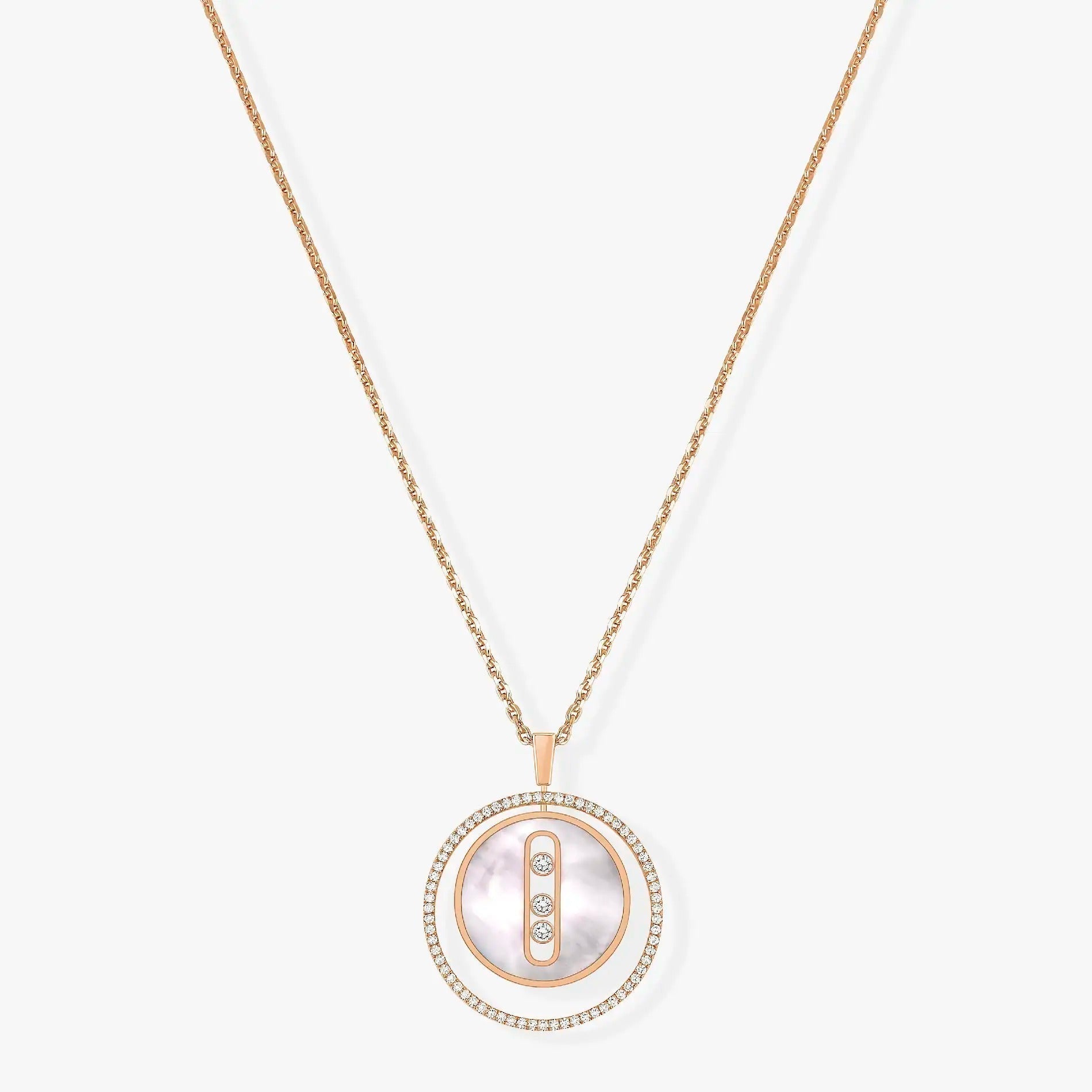 [⭐JeweliWhal]Demo MOVE MM NACRE BLANCHE DIAMOND NECKLACE