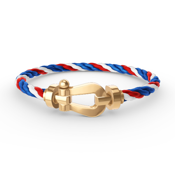 [⭐JeweliWhal]FORCE LARGE HORSESHOE NO DIAMOND BRACELET GOLD