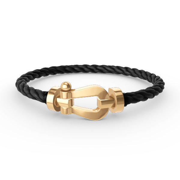 [⭐JeweliWhal]FORCE LARGE HORSESHOE NO DIAMOND BRACELET GOLD