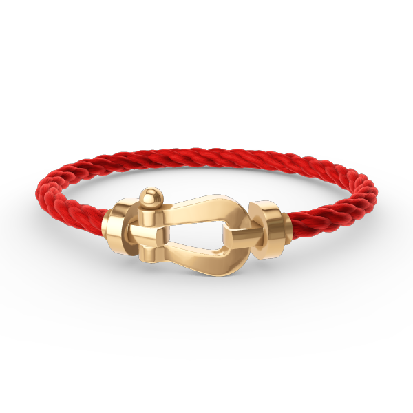 [⭐JeweliWhal]FORCE LARGE HORSESHOE NO DIAMOND BRACELET GOLD