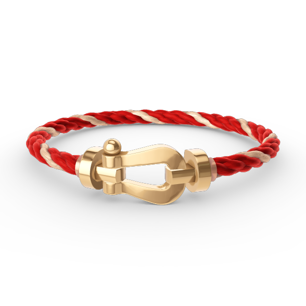 [⭐JeweliWhal]FORCE LARGE HORSESHOE NO DIAMOND BRACELET GOLD