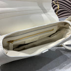 CDサドルバッグストラップ ウォームトープ グレインホワイトカーフスキン