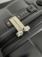 BOTTEGA VENETA 25S ODYSSEY CABIN 3D INTRECCIO PATTERN LUGGAGE 55 IN BLACK CALFSKIN