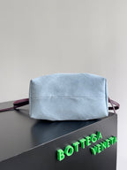 スモール ピナコテカ リバーシブル トートバッグ 24インチ マダーブラウン ラムスキン＆ライトブルー スエード