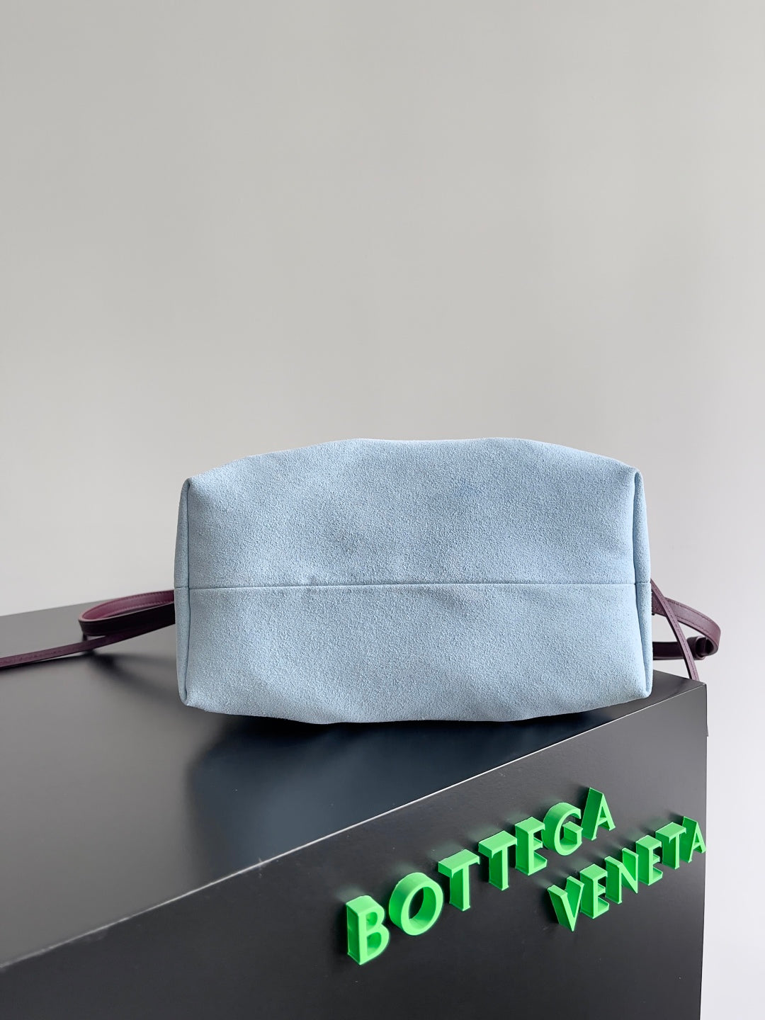 スモール ピナコテカ リバーシブル トートバッグ 24インチ マダーブラウン ラムスキン＆ライトブルー スエード