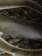 KELIMERO CHA-CHA CLUTCH 28.5 IN DARK GREEN LAMBSKIN