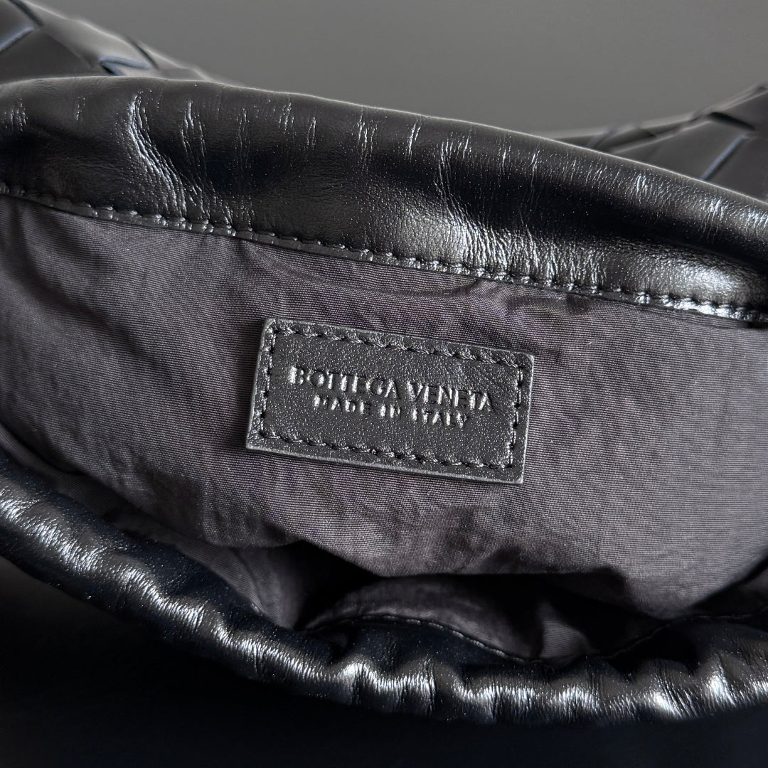 SMALL DUSTBAG 21 IN BLACK LAMBSKIN