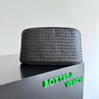 ボッテガ・ヴェネタ 25S バスケットバッグ 31 ブラック カーフスキン ゴールド金具