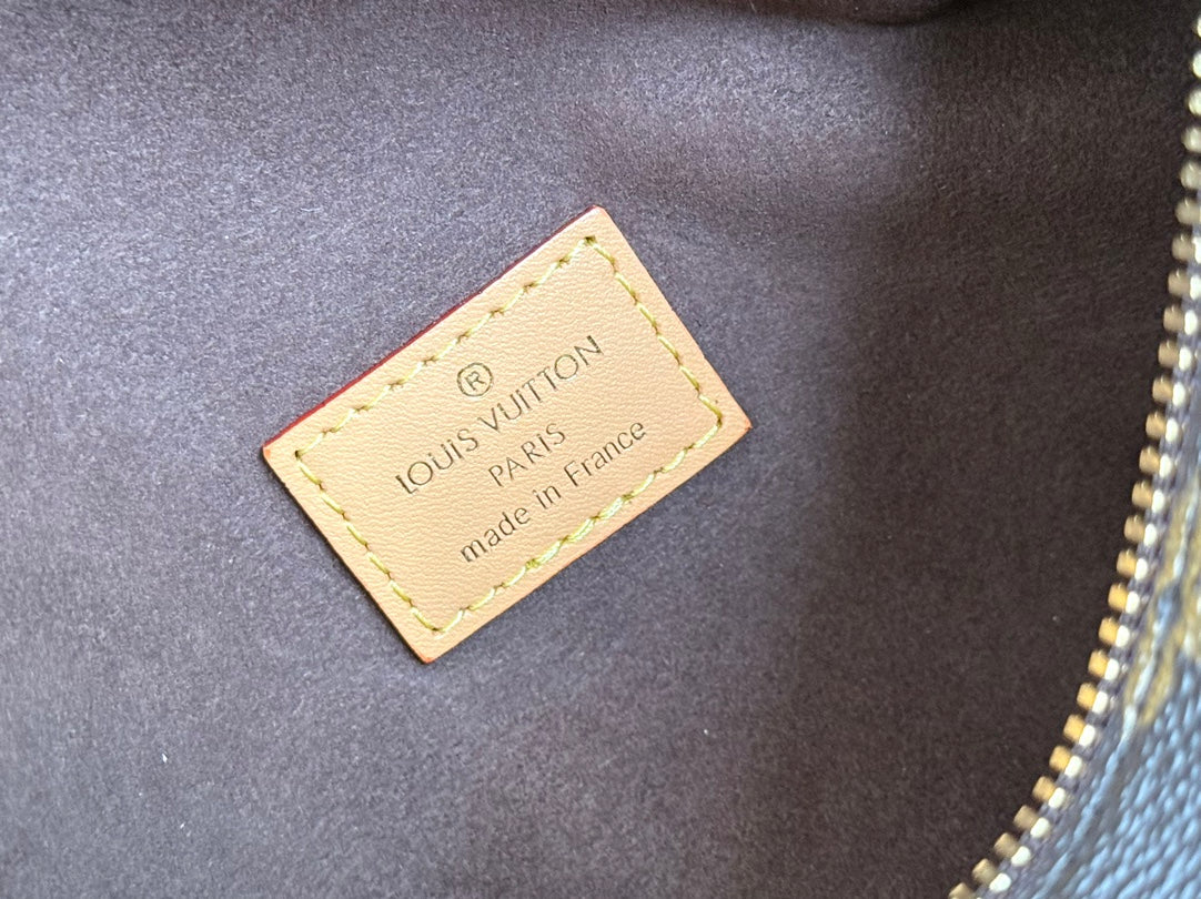 LV 25S サイドトランク 24インチ ブラウンモノグラムキャンバス レザートリム ゴールドハードウェア