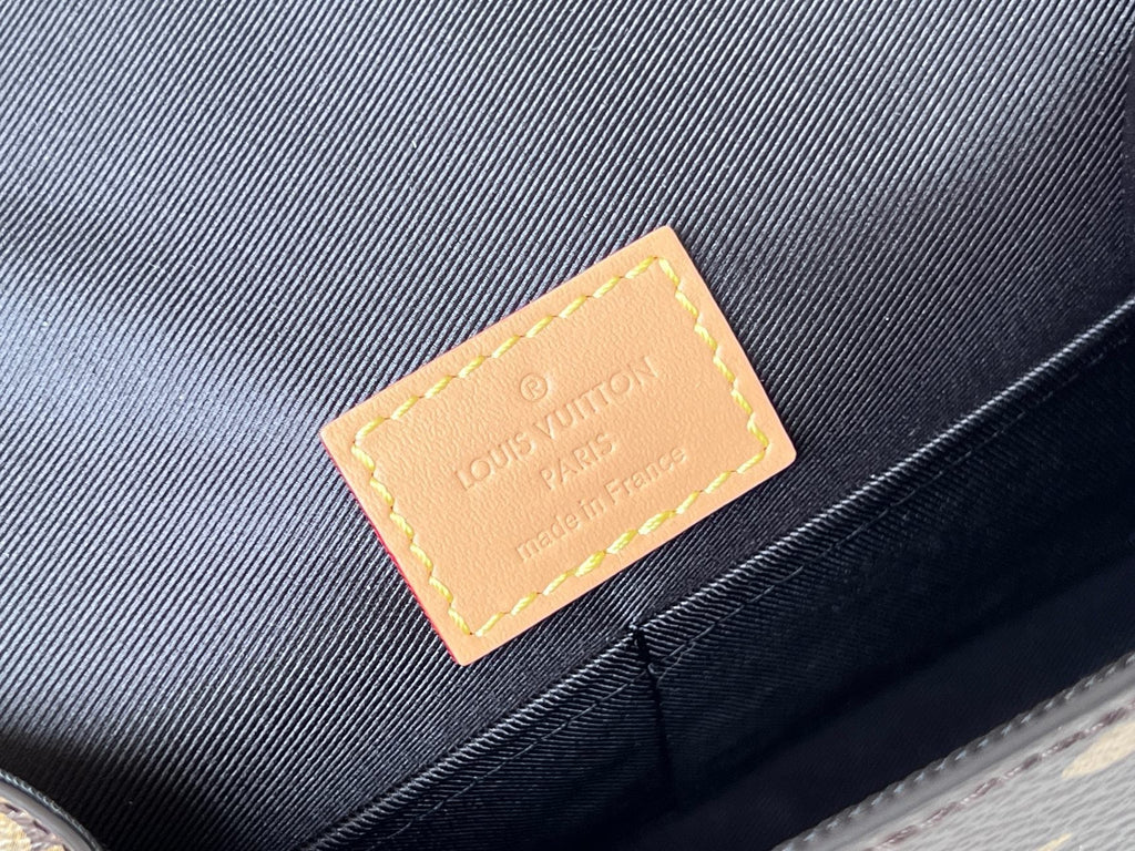 LV 25S ケリー 28 ブラウン モノグラム コーティングキャンバス レザートリム