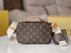 LV 25S UTILITY CROSSBODY HANDBAG 18 IN BROWN MONOGRAM CANVAS GOLD HARDWARE