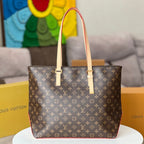 LV 25S MEZZO BAG 43 IN BROWN MONOGRAM CANVAS AND CALFSKIN GOLD HARDWARE