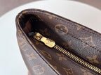 LV 25S MEZZO BAG 43 IN BROWN MONOGRAM CANVAS AND CALFSKIN GOLD HARDWARE