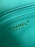 CC 20 BAG IN PERSIAN GREEN CALFSKIN GOLD HARDWARE