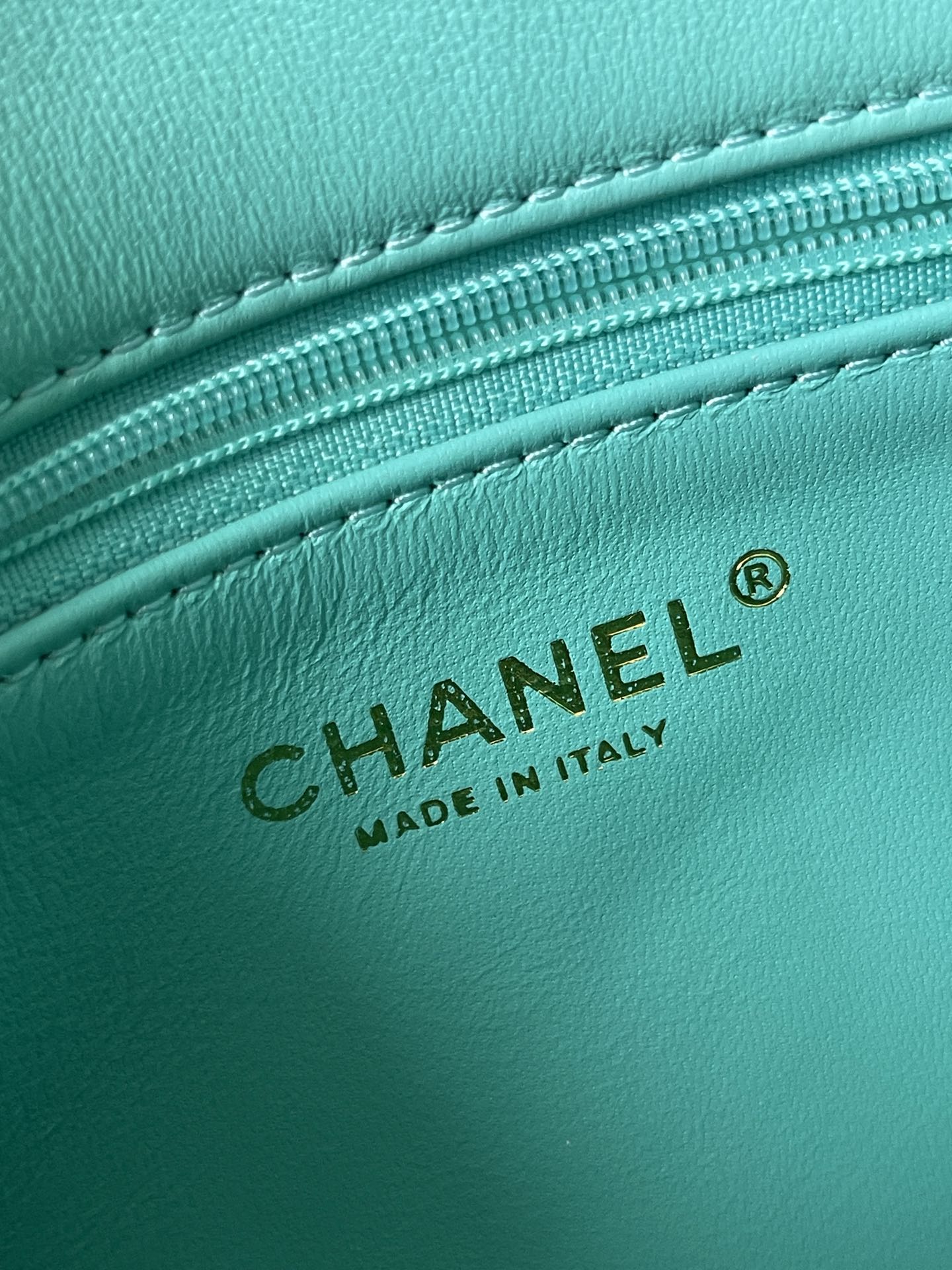 CC 20 バッグ ペルシャグリーンカーフスキン ゴールド金具