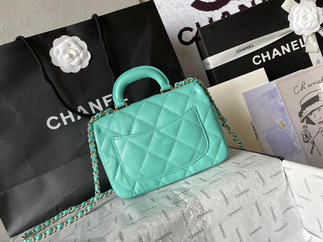 CC 20 バッグ ペルシャグリーンカーフスキン ゴールド金具