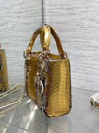 ミニ 17 レディバッグ（ゴールデンスネークスキンパターンラムスキン）