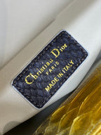 ミニ 17 レディーバッグ サンフラワーミックス ブラック スネークスキンパターン ラムスキン