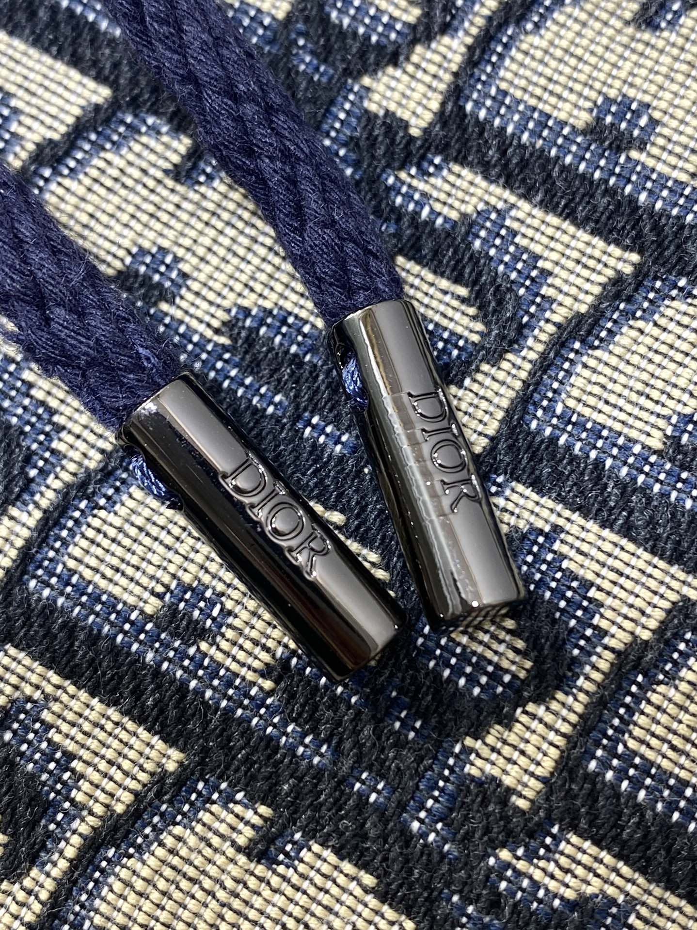 ブルー オブリーク モノグラム ジャカード バックパック 19