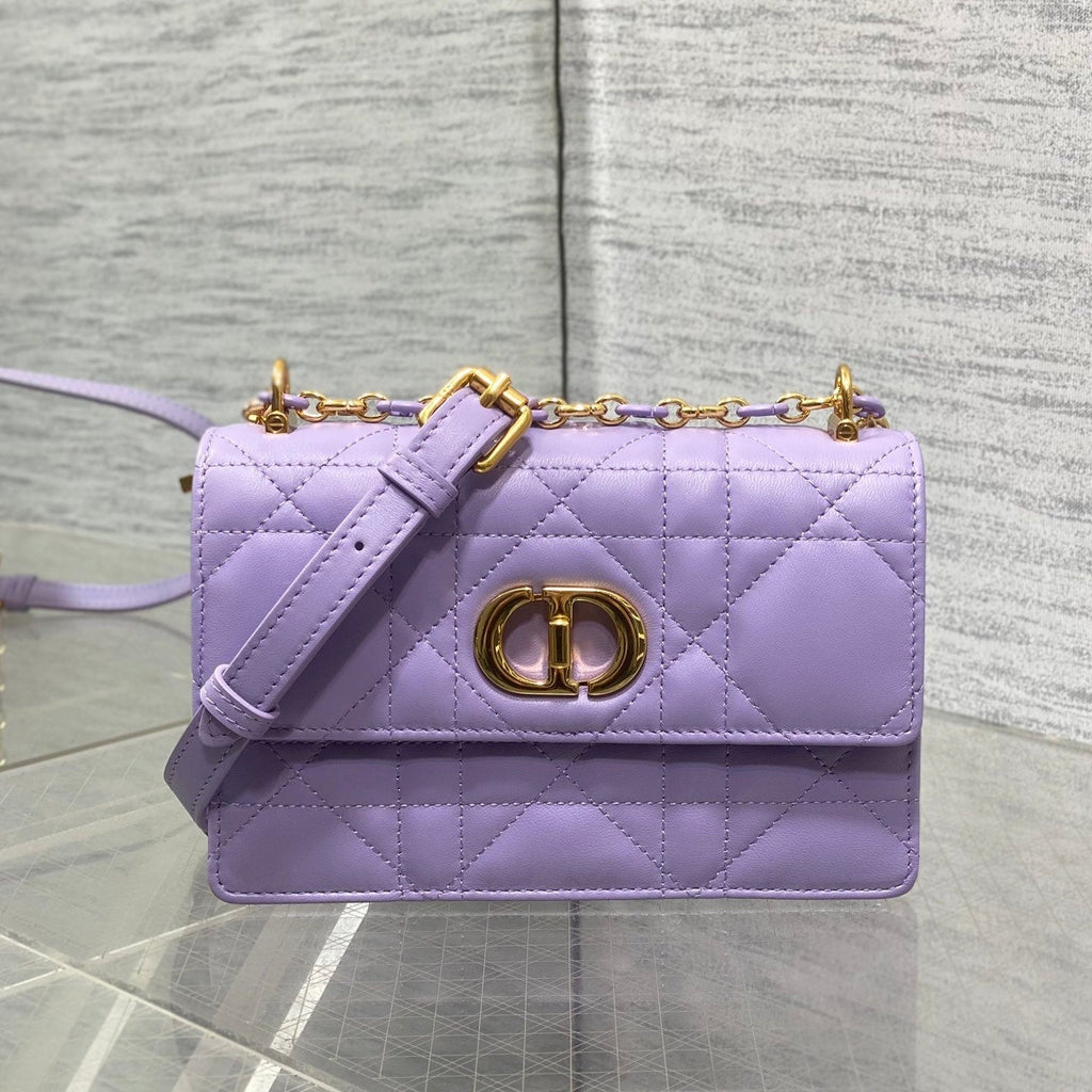 MISS CARO MINI BAG 17 IN BABY PURPLE MACROCANNAGE LAMBSKIN